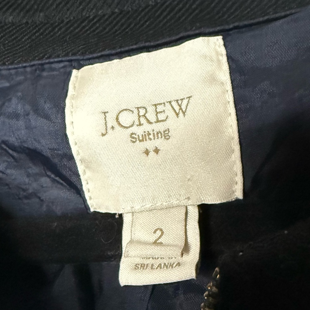 J. CREW Suiting Glitter Tweed Preppy Office Work Academia Striped Blazer Jacket - Picture 5 of 9